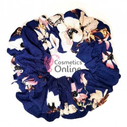 Elastic pentru par Cod ECD027CC Bleumarin cu model floral